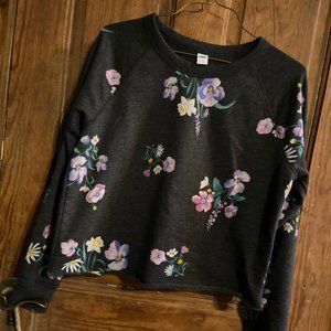 Cropped Floral Long Sleeve | Size Small